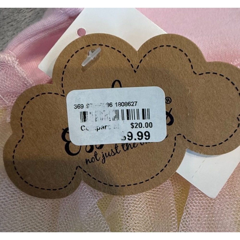 NWT‎ Baby Essentials Easter Bunny Rainbow Tutu Dress 18M Pink Pastel Tulle - Picture 4 of 6
